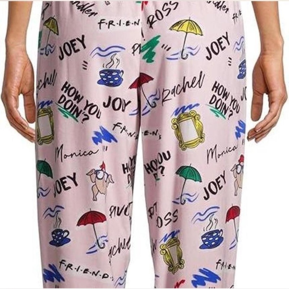 Pink Graphic Friends Pants - Picture 5 of 5